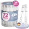 EinsSein Seifenblasen Hochzeit Lovegläschen Set weiss 72 Stück | Gastgeschenke für die Hochzeit Taufe Geburtstag Verlobung | keine Flecken auf Kleindung | Mini Hochzeitsseifenblasen Herz Herzgriff mit