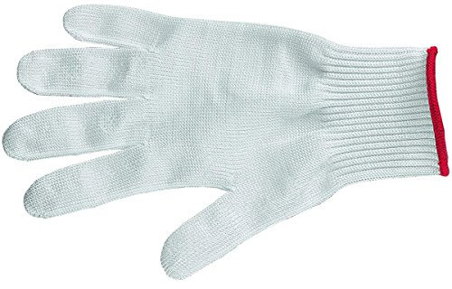 Victorinox Profi Soft-Schutzhandschuh für Messerhand, Arbeitshandschuh, Sicheres Schneiden, Gastronomie, S, weiss