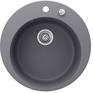 Bergström Fregadero, Gris, 50.5 x 50.5 cm Redondo