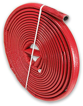 NMC 10m PE-Rohrisolierung rund mit Schutzhaut rot DN 16-18mm - Isolierstärke 4mm