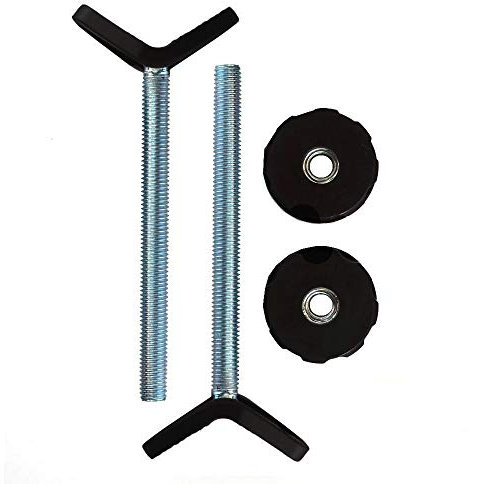 Baby Gate Guru M10 (10mm) Y-Spindelstangen Geländeradapter Extra Langen für Treppen - 2 Stück für Treppenschutzgitter für Babys und Haustiere (10mm, Schwarz)