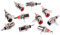 BIlinli 10 Pcs Nickel Plaqué RCA Phono Châssis Montage sur Panneau Femelle Adaptateur Prise Rouge + Noir