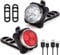 Bike Light Set | SEE & BE SEEN | Super-Bright! | 3x Bigger & Rechargeable Batteries | Water & Dirt Proof | Uncompromising Safety with 4 Extremely Useful Lighting Modes | Easy-To-Use Mounting System