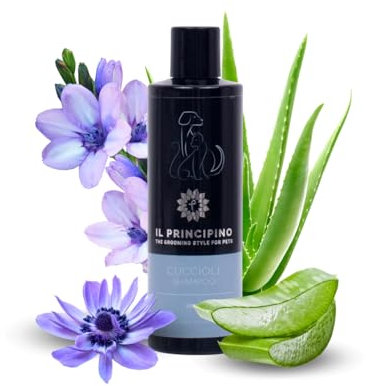 Shampoo cani Aloe e Malva. Shampoo cani ultra delicato anallergico naturale, elimina odori, Anallergico,shampoo intolleranze per cane e gatto, con Malva, D-Pantenolo ed Aloe Vera, 250ml