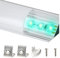 KWODE Profilé en V en Aluminium LED 1 m x 10 Pièces, Découpable pour Bande LED (1-13 mm), Channel Rail (10pcs - v)