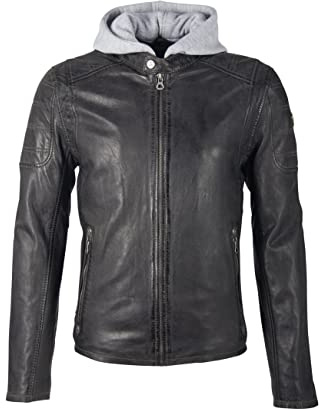 Gipsy Herren Rylo Lakev Lederjacke, Bio Anthrazit, XL