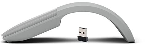 Souris sans fil pliable 2,4 G, silencieuse souris Bluetooth avec récepteur USB, 1200 dpi pour ordinateur portable Microsoft (blanc)