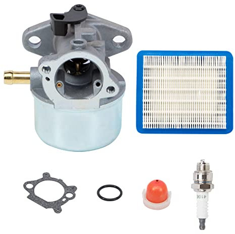 FanPaYY Kit carburatore 799868 con Lampadina di innesco e Filtro dell'Aria per Motori Briggs & Stratton 4-7HP Tosaerba 498170 497586 497314