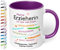 Tasse personalisiert Meine Erzieherin ist soo viel mehr - Dankeschön Kaffeetasse mit Spruch als Abschiedsgeschenk Kindergarten Kita für Erzieherin, Tagesmutter - spülmaschinenfest (Violett)