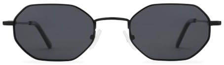 ZENOTTIC Gafas de sol polarizadas pequeñas y octagonales para mujeres y hombres Montura metálica retro en forma de rectángulo