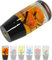JINGLING Schaltknauf Underwater Flower Manual Stick AT MT Car Universal Custom Schalthebelkopf mit 3 Arten von Adaptern (Orange, 10CM)