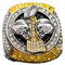 Legacy Rings 2022 Fantasy Fußball Meisterschaftsring | Premium Silber und Goldton Award Trophäe für FFL Champion | Ständer enthalten (Schwarz, 9)