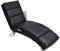 Hommdiy Chaiselongue mit 5 Massagemodi Heizfunktion Massage Liegesessel Relaxliege Liegestuhl Massagesessel Relaxsessel Loungesessel Kunstleder Schwarz