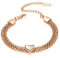 Richapex Armband Damen Gold 18K Vergoldet Tennis Armband Armbänder für Damen Elegant Gold Tennisarmband Armbänder Schmuck Geschenke mit Zirkonia (Gold)