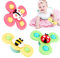 Jouets à Ventouse, Jouets de Bain Bébé,3 Pcs Spinner Jouets Sensoriels Éducatifs,Jouets de Bain Baignoire ,Jouets De Douche,Abeille Papillon Coccinelle Cadeaux d'anniversaire pr Garçons Et Filles