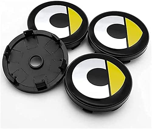 Nemeae Nabendeckel 4 STÜCKE 60mm für Smart Fortwo Forfour 450 451 454 453 Car Rad Center Hub Cap Auto Styling Felgen Abdeckung Badge Emblem Aufkleber Radnabenkappen,B2