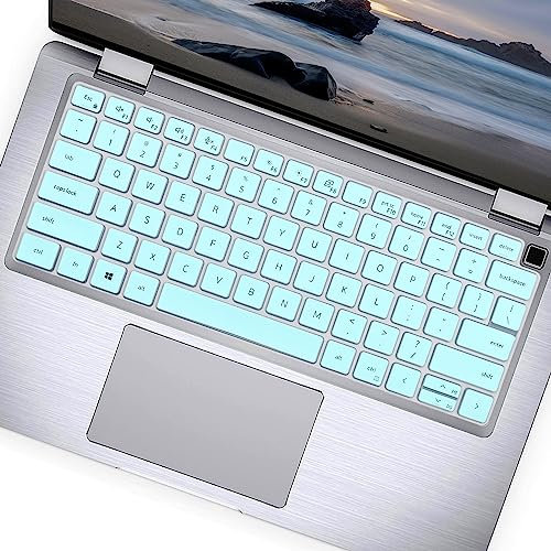 Keyboard Cover Skin for 13.3 Dell Latitude 5320 5340 7310 7320 7330 Laptop, 2024 2023 2022 Dell Latitude 5320 5330 13.3 Keyboard Silicon Protective Skin Accessories -Mint