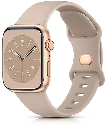 Meliya Cinturino per Apple Watch Cinturino 38mm 40mm 41mm 42mm 44mm 45mm 46mm 49mm, Silicone Cinturino di Ricambio per iWatch SE/Apple Watch Series 10 9 8 7 6 5 4 3 2 1 Ultra