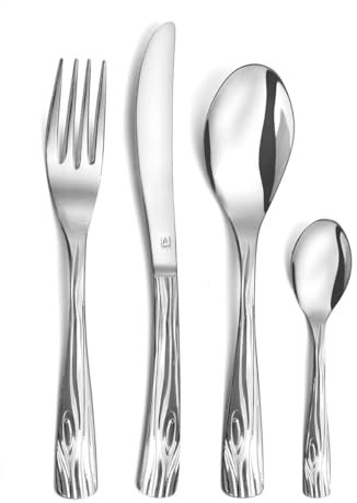 Amefa Ecorce Set 20 Cubiertos Acero Inox 18/0-1,5mm Acero