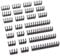 deleyCON Juego de 24 Portacables Organizador de Cables Portacables Guía de Cables Clips de Cable Peines de Cable 24 Pines 8 Pines 6 Pines para PC Interno Cable de Computadora Negro
