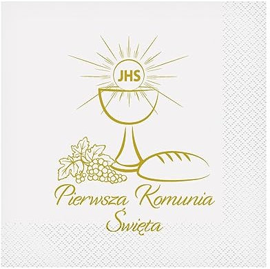 Servilletas Primera Comunión Sagrada Cáliz 20 unidades