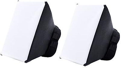 OSALADI 3 Stück-Pack Universelle Tragbare Blitzdiffusor Softbox für DSLR Kamerablitz Weiche Gleichmäßige Beleuchtung Faltbar für Fotografie Zubehör