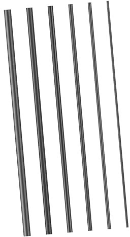 DIYEAH Angelruten-Reparatur-Set 6-Teilig Angelruten-Reparatur Kohlefaser-Angelstöcke Salzwasser-Süßwasser-Casting-Ruten