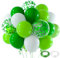 NEBURORA Grüne und weiße Luftballons 60 Stück 12 Zoll St. Patrick's Day, Konfetti, Latex-Luftballons, Set für irische St. Patty's Day Parade, Party-Dekorationszubehör mit grünem Thema