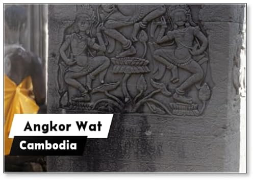 The Most Famous Religious Site in Cambodia, Fridge Magnet
