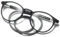 Kexinsuo-Lesebrille Anti-Blaulicht, Magnetverschluss Clip, für Damen&Herren-Faltbares, Verstellbares (grey, 3, x)