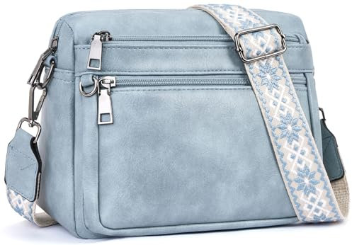 MUIIKOLA umhängetasche damen,umhängetasche mittelgroß tasche umhängetasche,damen leder,Weich Breiter Gurt