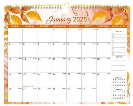 Wandkalender 2024 2025 | Wandkalender | Jahresplaner Kalender | Akademischer Jahresplaner | Tragbarer Wandkalender | 2025 Monats-Wochenplaner Kalender für Schlafzimmer Arbeitszimmer Küche