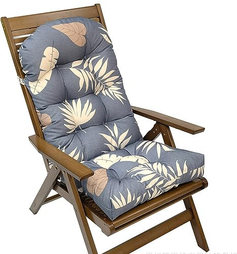 Ersatz-Schaukelstuhl aus Korbgeflecht, mit Befestigungsgurten, für drinnen und draußen, Blau