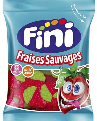Fraises Sauvages Lisse - Fini - 90 Grammes - Halal - Sans gluten - Sans Matières grasses - Bonbon - 019