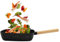 Vinnyooc - Sartén de 18 cm, mini antiadherente wok inducción, Poele Wok 250°C/482℉ para cocina apartamentos stands de comida