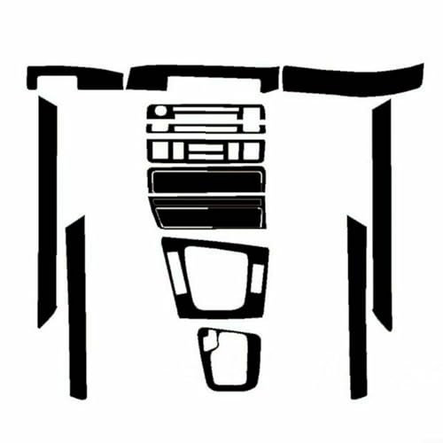 HEIBTENY 1 Satz Glänzende Carbonfaser Innenverkleidung 3D Aufkleber Aus Carbonfaser Armaturenbrettverkleidung Für BMW 3Er E46 1998-2005 Praktisch In Der Anwendung