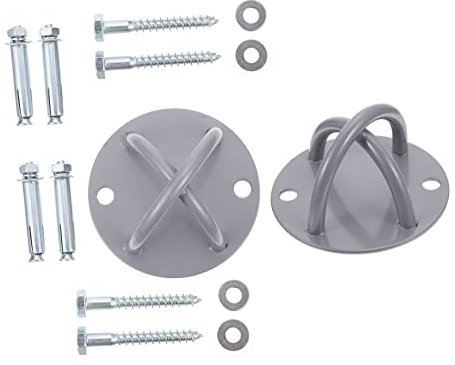 VINTORKY 2 Sets Yoga Fitness Hängen Hängematte Luft S Ausrüstung Feste Platte Starke Schraube Montiert Schnalle