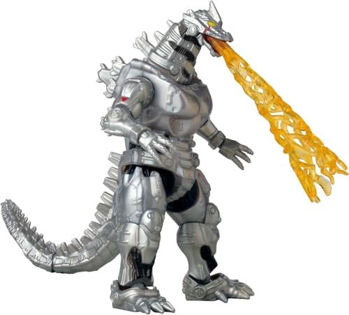 BANDAI - Godzilla - Figur MechaGodzilla 15 cm - Bewegliche Actionfigur - Statue Godzilla 2002 - Offizielle Lizenz Godzilla - Roboter-Actionfigur - Spielzeug ab 4 Jahren - 92342