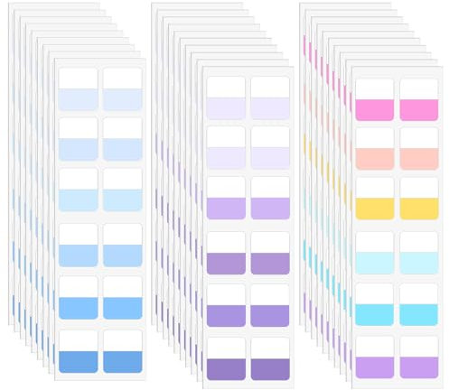 Wanmu 360 Pcs Sticky Index Tabs Flags Set Writable Sticky Index Tabs Transparent Book Tab, File Flag Filing Tab Page Markers Tape Flags Book Tags Notebooks Home Office Classification