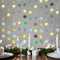 Lusofie 6 Stück 4m Iridescent Glitzer Papier Runde Girlanden Hängende Deko Party Geburtstag Kreis Girlande Dekoration Holografische Y2k-Partydekorationen Für Weihnachten Hochzeit Karneval