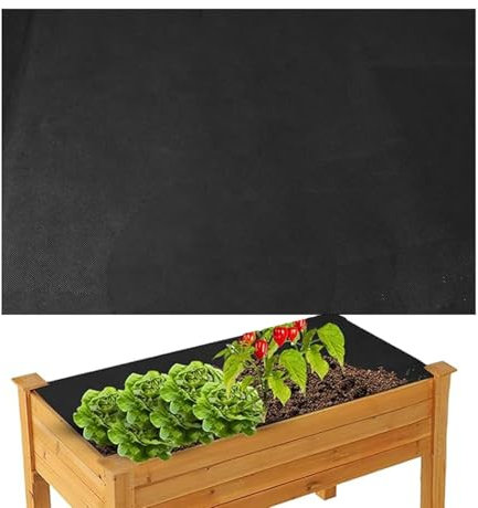 Landschaftsgewebe – Hochbeet-Einlagen, 160x210 cm Pflanzkübel-Einlagen für tröge | Bodendecker-Gartenmatte, Gartentuch für die Auffahrt, Straße, französischer Abfluss, Gemüsefleck