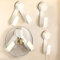 NICOLA Pan Lid Holders, 4 Pack Pan Lid Storage Rack Wall Mounted, Pot and Pan Lid Holders, Stainless Steel Pot Lid Rack Organizer Self Adhesive for Cupboard, Pot Lid (white)