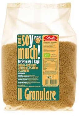 Granulare di Soia Bio 1kg Stella Foods | 50% Proteine, Senza Glutine | Alternativa Vegetale alla Carne | Perfetto per Ragù, Burger Vegani, Polpette | Triplica il Volume in Cottura