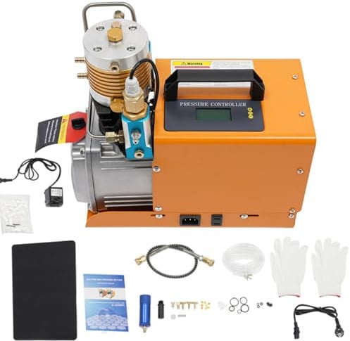 220V 1800W PCP Kompressor 300Bar Hochdruck-Luftkompressorpumpe 4500PSI Pressluftflasche 30Mpa Tauchkompressor Flammensicher Elektrischer Luftkompressor PCP-Luftpumpe Für Druckluftpistole