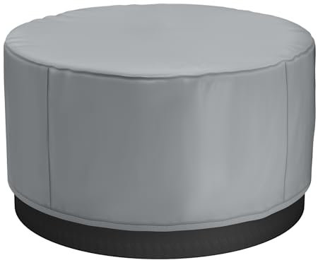 VEVOR Cubierta para Jacuzzi de Exterior 2000 x 850 mm Cubierta de Bañera Redonda Resistente a la Intemperie Funda para Piscinas de Tejido Oxford 420D Resistencia al Desgarro de 950 N, Gris