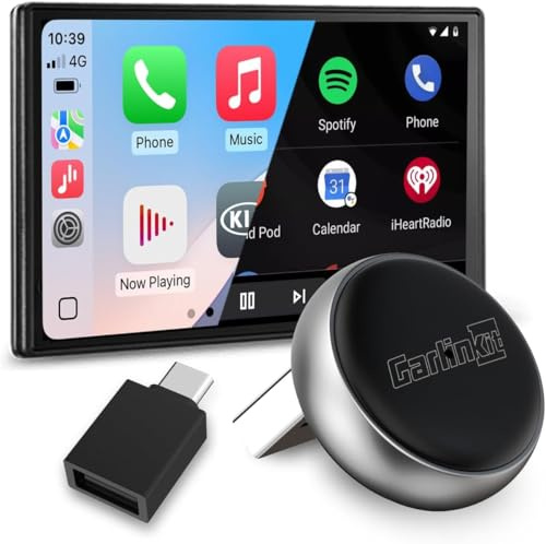 Carlinkit Wireless CarPlay & Android Auto Adapter – Mini Ultra 3, wandelt OEM-Kabelverbindung in kabelloses CarPlay/Android Auto für iPhone & Android 11+, USB-A/Type-C Plug & Play, Online-Upgrade