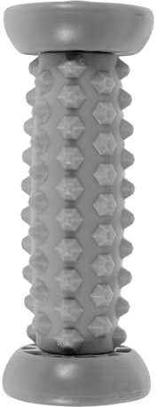 ifundom Calf Roller Massagegerät für Beine und Waden Einzigartiger Muskelmassage stick zur Muskelentspannung Ergonomischer Yoga Massage Roller für Zuhause und Büro Grauer Fußmassageroller