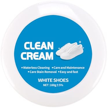 Krmoau Nettoyant Baskets | Crème Sans Rinçage,Détergent pour Baskets Tennis Blanc,Entretien Taches Cuir Caoutchouc Toile Bottes Intérieur Maison Salle de Bain