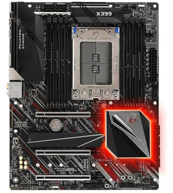 Carte mère Fit for ASRock AMD X399 Compatible avec Les processeurs Ryzen Threadripper TR4 Socket TR 1920X 1900X 2950X 1950X DDR4 3400+ MHz M.2 ATX