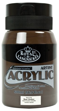 Royal & Langnickel RAA-5144 Essentials 500ml Acrylic Paint - Raw Umber
